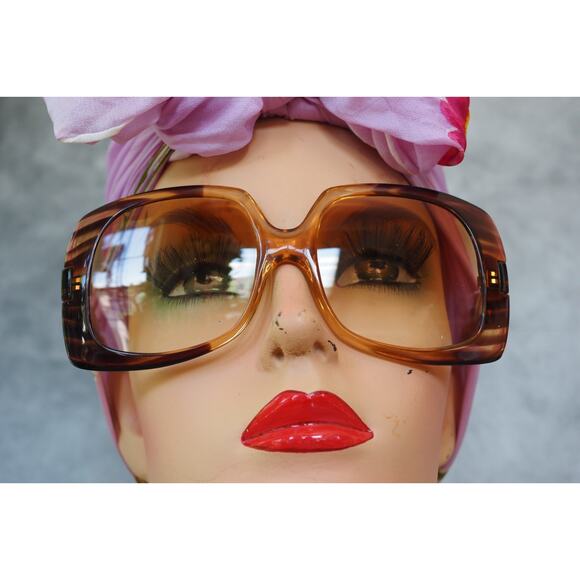 Vintage 1970s Sunglasses Square \'JACKIE\' Italy Samco Granny Festival Retro main image 14